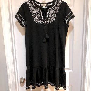 Style & Co Black Mini Dress Size M